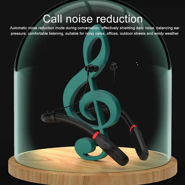 Alt view image 3 of 5 - Neckband Headphones, BT 5.1 IPX5 Waterproof Noise Canceling Magnetic Auto Absorption Ergonomic Design, Earphones for Sports