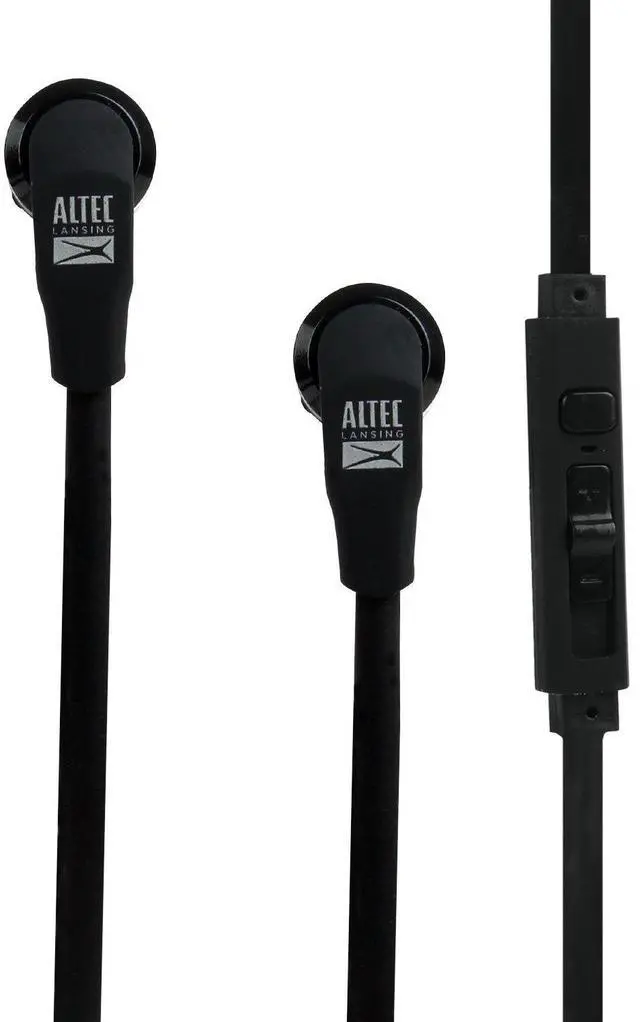Alt view image 3 of 3 - Altec Lansing MZX145-BLK-OD In-Ear X Stereo Earbuds, Black