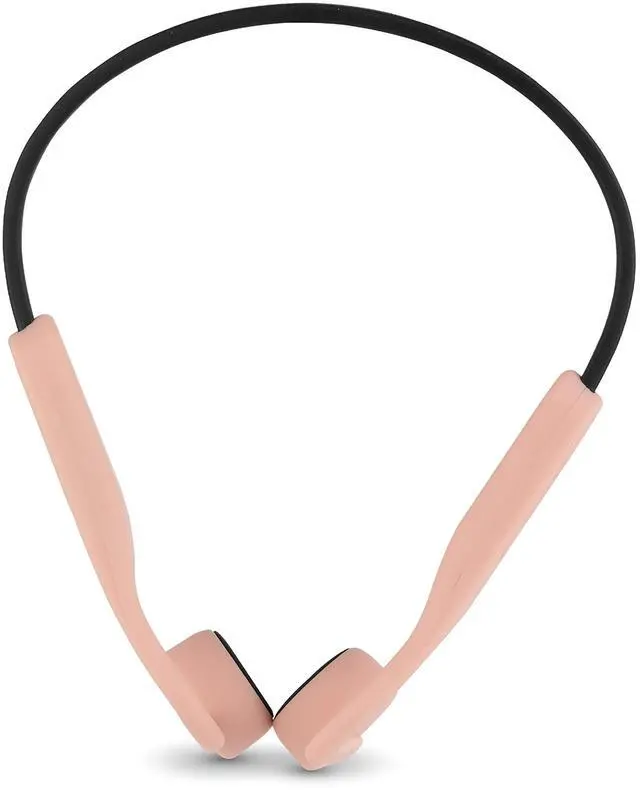 Alt view image 2 of 5 - Aiwa Bone Conducting Wireless Headphones - Open-Ear Wireless Bluetooth 5.0 Sports Headphones, 6 Hours Playtime, IPX5 Waterproof Earphones for Gym, Running, Hiking, and Cycling, Pink