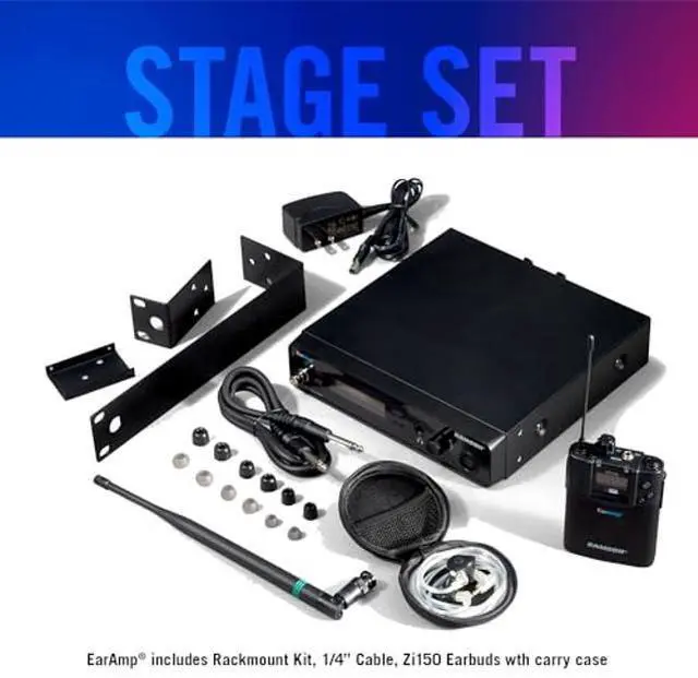 Alt view image 3 of 5 - Samson EarAmp® EWM100 Professional Stereo in-Ear Wireless System with Zi150 Earphones for Stage or Studio