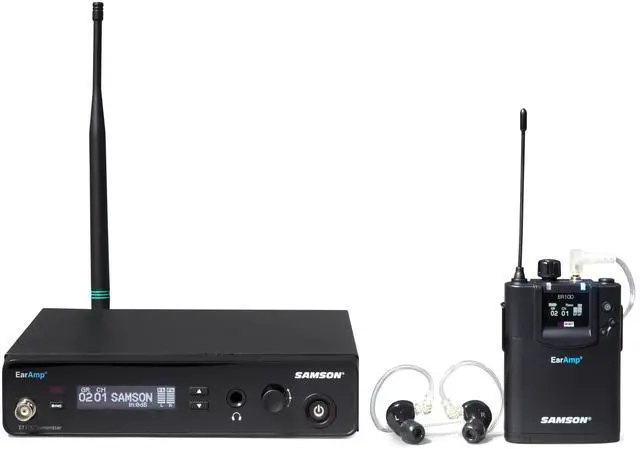 Main image of Samson EarAmp® EWM100 Professional Stereo in-Ear Wireless System with Zi150 Earphones for Stage or Studio