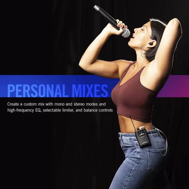 Alt view image 5 of 5 - Samson EarAmp® EWM100 Professional Stereo in-Ear Wireless System with Zi150 Earphones for Stage or Studio
