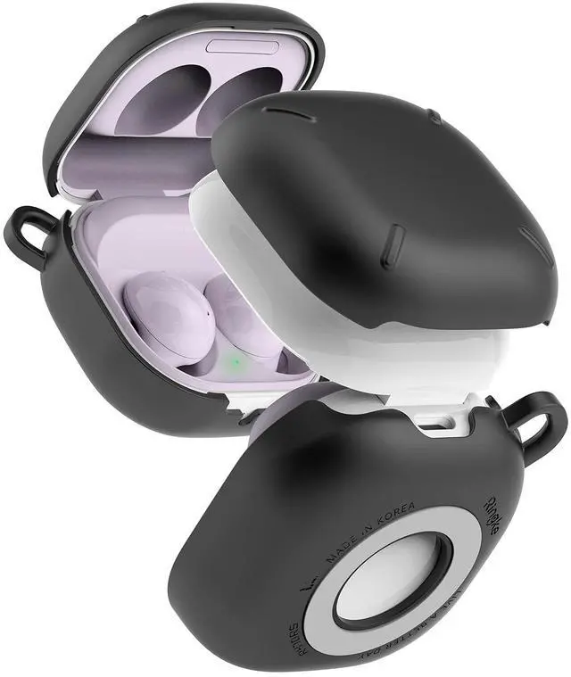 Main image of Ringke Slim-X Case for Samsung Galaxy Buds 2 Pro (2022), Galaxy Buds 2, Galaxy Buds Pro, Galaxy Buds Live Anti-Scratch Protective Case PC Solid Protective Cover with Carabiner  Matte Black