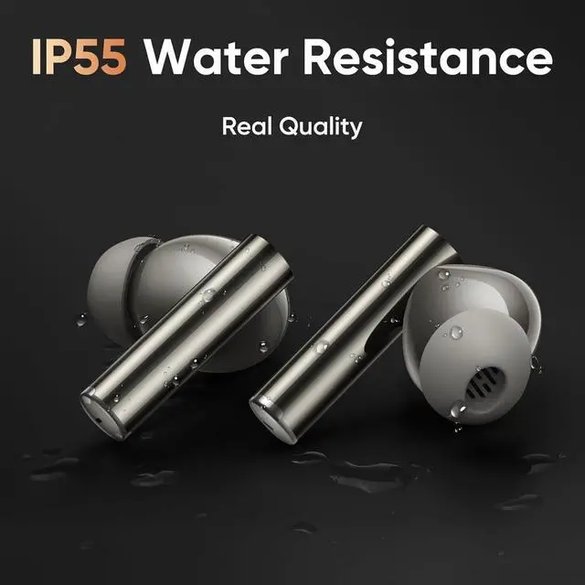 Alt view image 2 of 5 - realme Buds Air 6 Pro True Wireless Earbuds, 50dB Noise Reduction, ANC to Ears and Environment, Hi-Res Sound, LDAC, 3D Audio, 40H Battery, Wireless Charging, Bluetooth 5.3 - (Titanium Twilight)