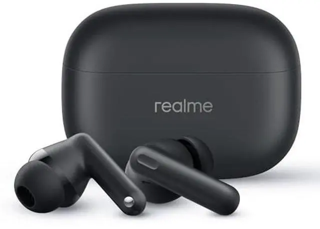 Alt view image 2 of 5 - realme Buds T310 Truly Wireless in-Ear Earbuds with 46dB Hybrid ANC, 360° Spatial Audio, 12.4mm Dynamic Bass Driver, Upto 40Hrs Battery and Fast Charging - (Black)