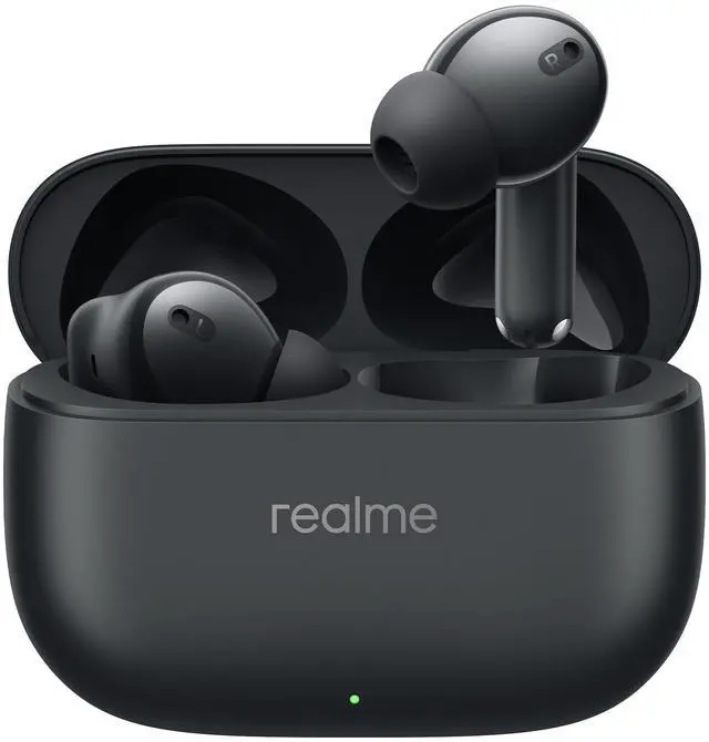 Main image of realme Buds T310 Truly Wireless in-Ear Earbuds with 46dB Hybrid ANC, 360° Spatial Audio, 12.4mm Dynamic Bass Driver, Upto 40Hrs Battery and Fast Charging - (Black)