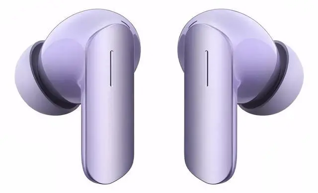 Alt view image 2 of 5 - realme Air 7 True Wireless Earbuds, 52dB Active Noise Reduction, Hi-Res Sound, LHDC, 12.4mm Dynamic Bass Driver, 6 Mics Clear Call, 52H Battery, Bluetooth 5.4, IP55 Water Resistance (Lavender Purple)