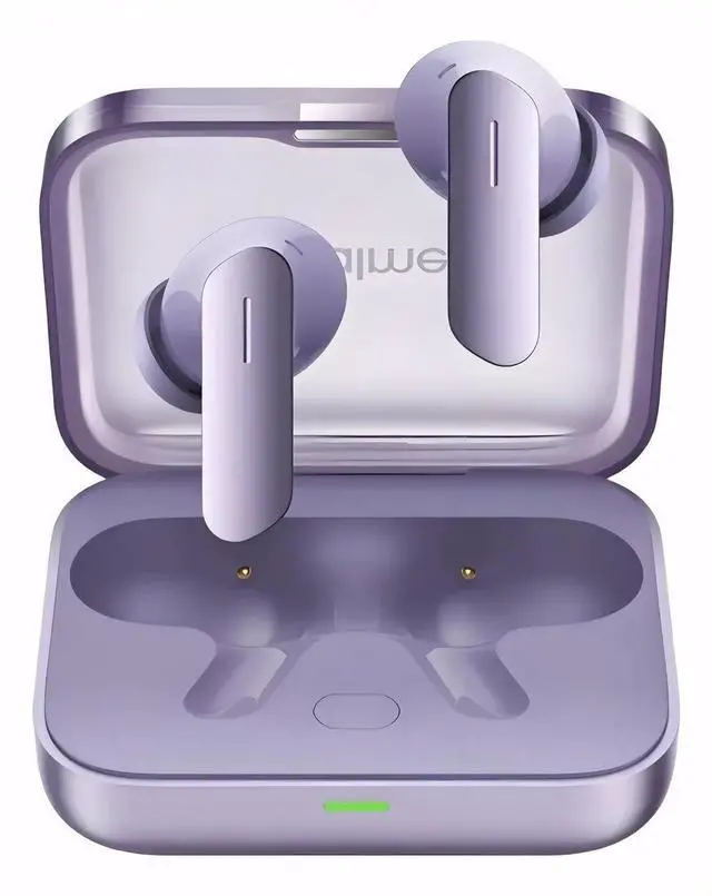 Main image of realme Air 7 True Wireless Earbuds, 52dB Active Noise Reduction, Hi-Res Sound, LHDC, 12.4mm Dynamic Bass Driver, 6 Mics Clear Call, 52H Battery, Bluetooth 5.4, IP55 Water Resistance (Lavender Purple)