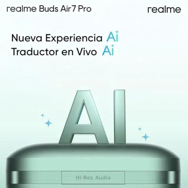 Alt view image 3 of 5 - realme Buds Air 7 Pro with Ai Live Translation, 11mm+6mm Dual-dac Driver, 48 Hrs Playtime, 53 dB ANC, LHDC, 45Ms Low Latency, 360° Spatial Audio, IP55 Dust & Water Resistant, BT 5.4 - (Grey)