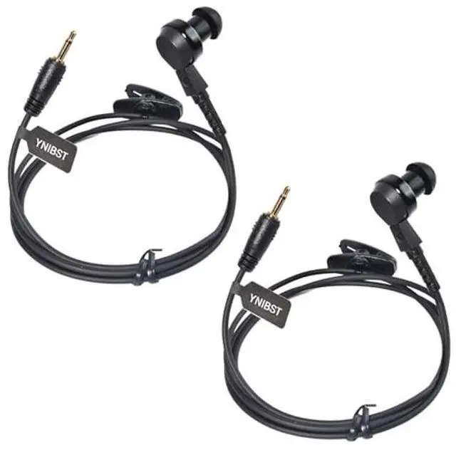 Main image of YNIBST 2.5mm Listen/Receive Only Earpiece Surveillance Headset in-Ear Earbud for Harris Police Radio XG25 XG75 P7300 (2-Pack)