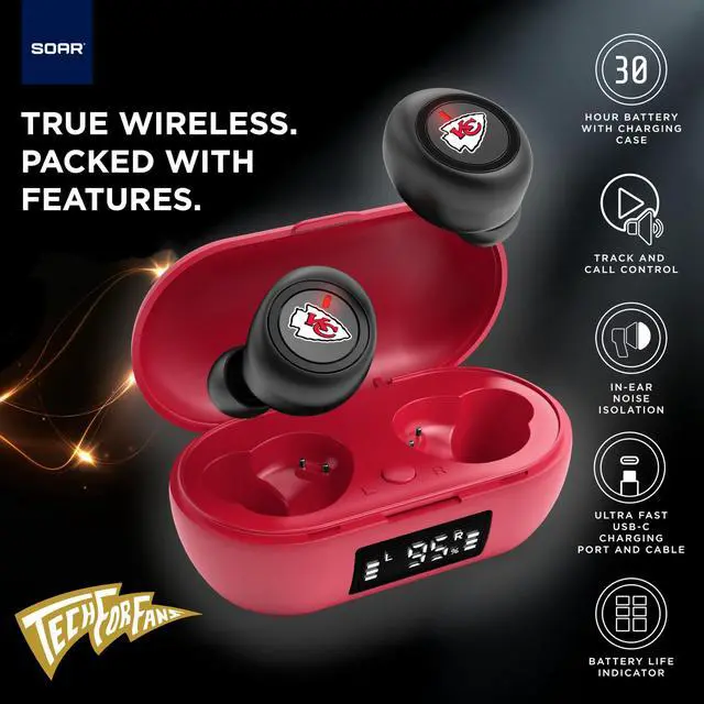 Alt view image 5 of 5 - SOAR NBA True Wireless Earbuds v.7, Portland Trail Blazers