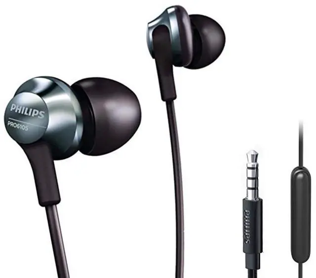 Main image of Philips Pro Wired Earbuds with Microphone, Hi-Res Audio in-Ear Headphones with 3.5mm Jack, Comfortable and Durable Build Earphones, Perfect for Music, Calls, and Daily Use, 3 Extra Eartips Included