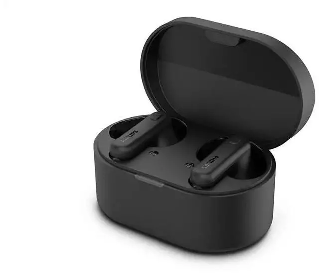 Alt view image 4 of 5 - PHILIPS True Wireless Earbuds, TWS Bluetooth 5.3 Headphones, 13mm Drivers, AI Mic for Clear Calls, IPX4 Waterproof, 15 Hours Playtime, Compatible w/iPhone Android & Bluetooth Devices, TAT1138