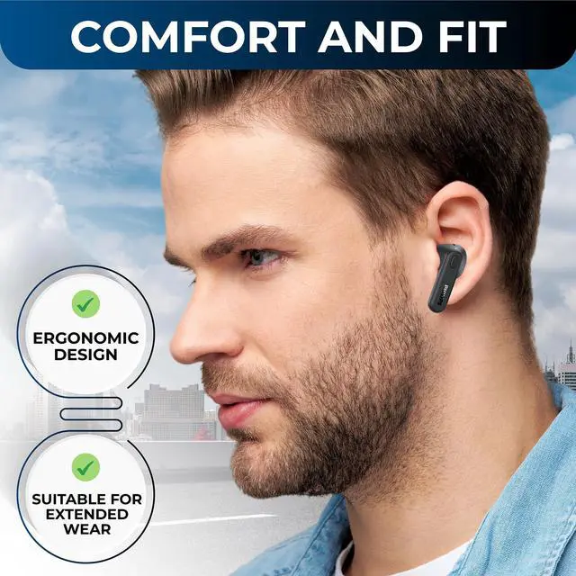 Alt view image 5 of 5 - PHILIPS True Wireless Earbuds, TWS Bluetooth 5.3 Headphones, 13mm Drivers, AI Mic for Clear Calls, IPX4 Waterproof, 15 Hours Playtime, Compatible w/iPhone Android & Bluetooth Devices, TAT1138