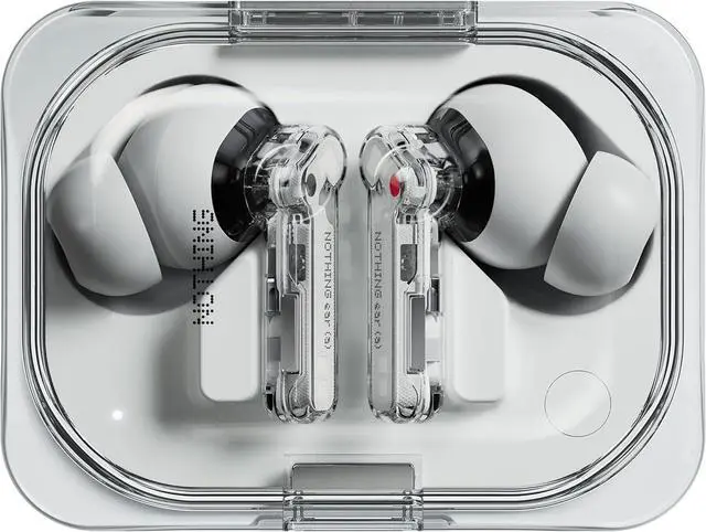 Main image of Nothing Ear (a) 2024 Bluetooth Compatible Andriod/iOS Earbuds ChatGPT Integration, 45dB Hybrid Noise Cancelling Earbuds, Equaliser, Dual Connect, 42.5H Water & dust Resistance IP54 Earbuds (White)