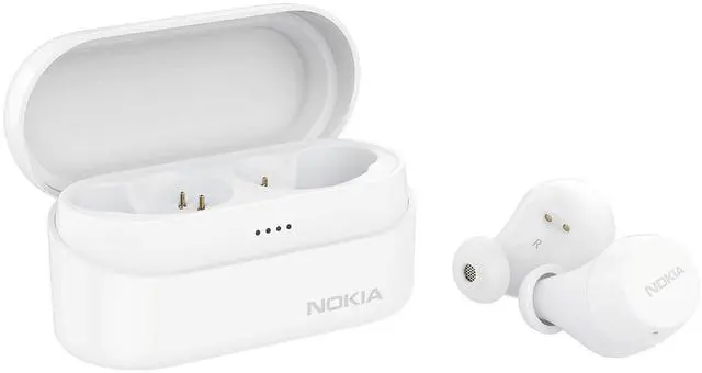 Main image of Nokia Power Earbuds Lite - White - Waterproof - Universal Bluetooth - 35 Hours Battery Life - Travel Charging Case