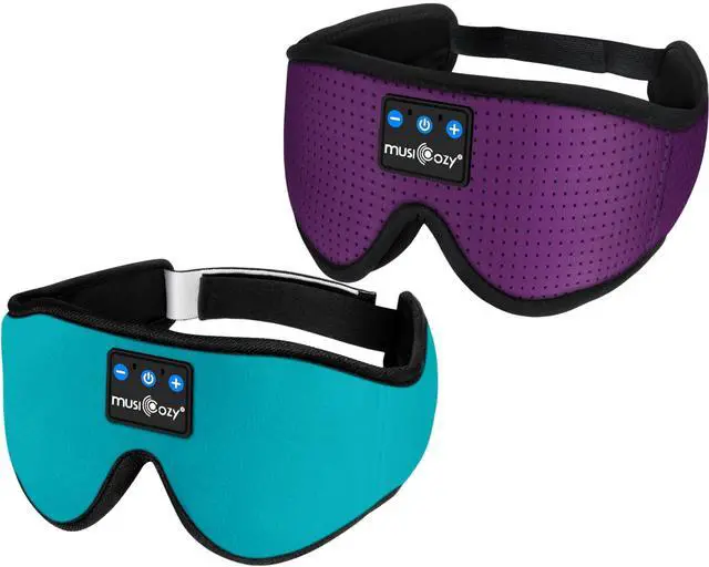 Main image of MUSICOZY Sleep Headphones Bluetooth Headband Breathable 3D Sleeping Headphones, Wireless Music Eye Mask Sleep Earbuds for Side Sleepers Office Air Travel Cool Tech Gadgets Unique Gifts, Pack of 2