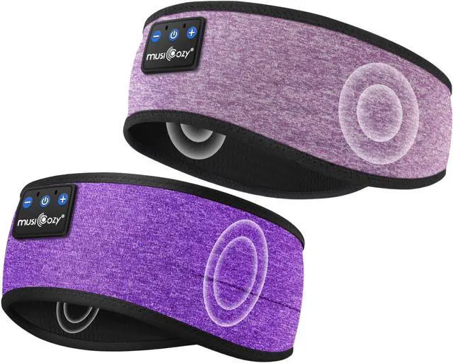 Main image of MUSICOZY Sleep Headphones Bluetooth Headband Wireless Music Headband Headphones, Earbuds for Side Sleepers Women Men Workout Running Travel Yoga Cool Gadgets Unique Gift 2 Pcs
