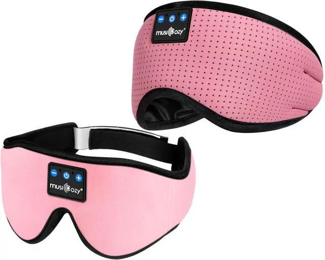 Main image of MUSICOZY Sleep Headphones Breathable Bluetooth 5.4 Headband 3D Sleeping Headphones, Wireless Eye Mask Sleep Earbuds for Side Sleeper Women Office Air Travel Cool Tech Gadgets Unique Gifts 2 Packs