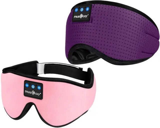 Main image of MUSICOZY Sleep Headphones Breathable Bluetooth 5.4 Headband 3D Sleeping Headphones, Wireless Eye Mask Sleep Earbuds for Side Sleeper Women Office Air Travel Cool Tech Gadgets Unique Gifts