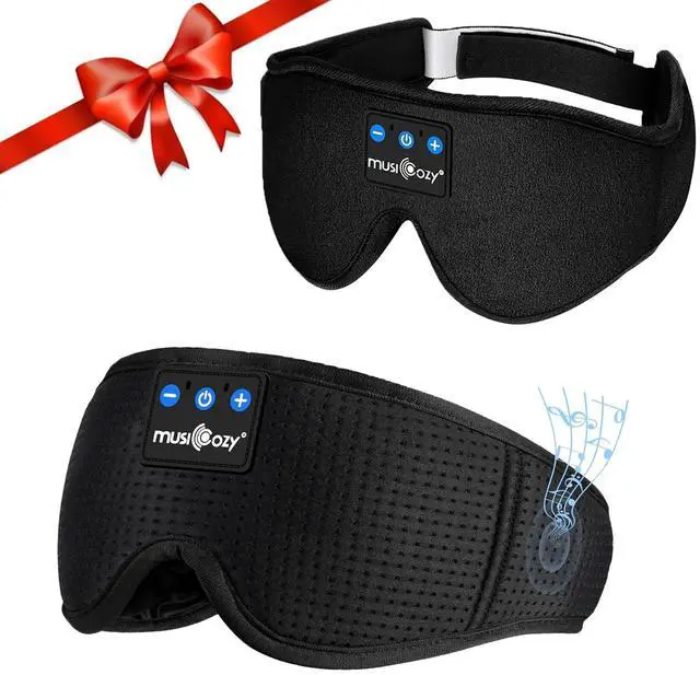 Main image of MUSICOZY Sleep Headphones Bluetooth Headband, Wireless Sleeping Headphones Mask Earbuds Built-in HD Speakers for Side Sleepers Women Men Running Insomnia Travel Yoga Cool Gadgets Unique Gifts, 2 Packs