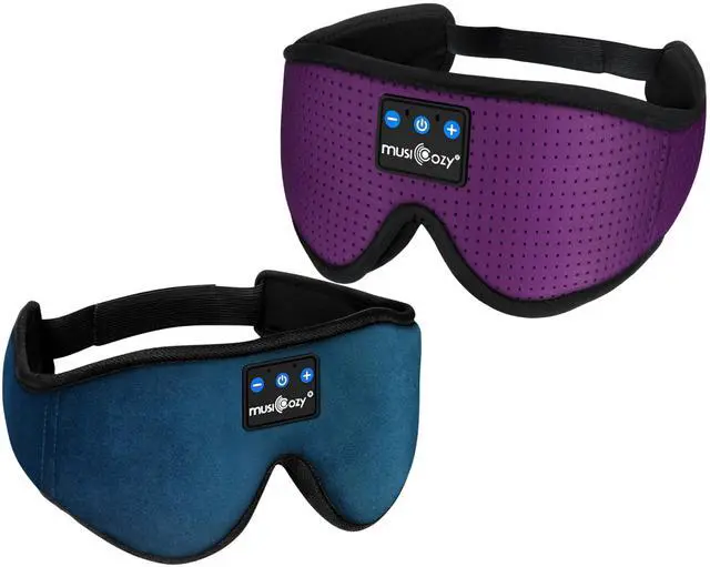 Main image of MUSICOZY Sleep Headphones Bluetooth 5.4 Headband Sleeping Headphones Sleep Mask, Wireless Music Eye Mask Sleep Earbuds for Side Sleeper Men Women Cool Tech Gadget Unique Gift Office Travel, Pack of 2