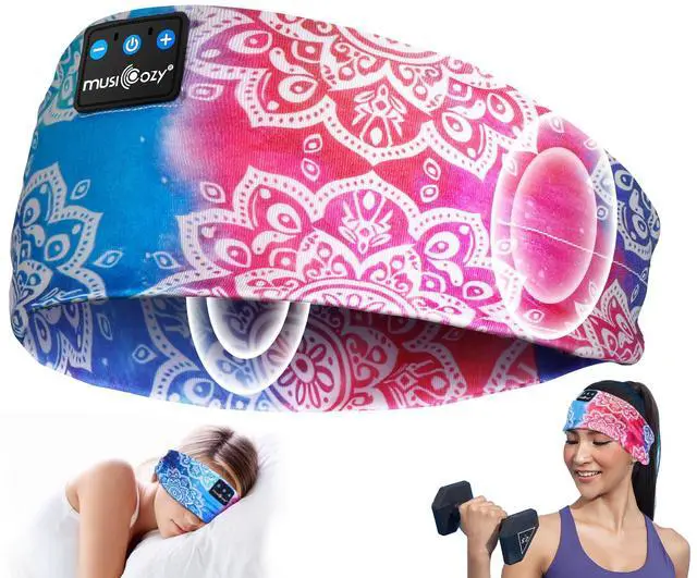 Alt view image 2 of 5 - MUSICOZY Sleep Headphones Bluetooth 5.4 Headband, Sports Wireless Earphones Sweat Resistant Earbuds Sleeping Headphone with Ultra-Thin HD Stereo Speaker for Workout Running Cool Gadgets Unique Gifts