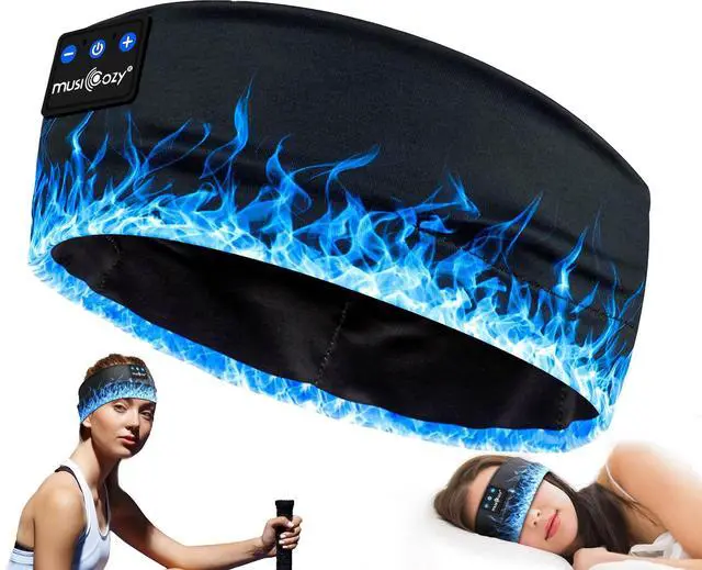 Alt view image 2 of 5 - MUSICOZY Sleep Headphones Bluetooth 5.4 Headband, Sports Wireless Earphones Sweat Resistant Earbuds Sleeping Headphone with Ultra-Thin HD Stereo Speaker for Workout Running Cool Gadgets Unique Gifts