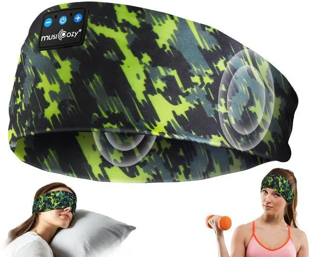Alt view image 2 of 5 - MUSICOZY Sleep Headphones Bluetooth 5.4 Headband, Sports Wireless Earphones Sweat Resistant Earbuds Sleeping Headphone with Ultra-Thin HD Stereo Speaker for Workout Running Cool Gadgets Unique Gifts