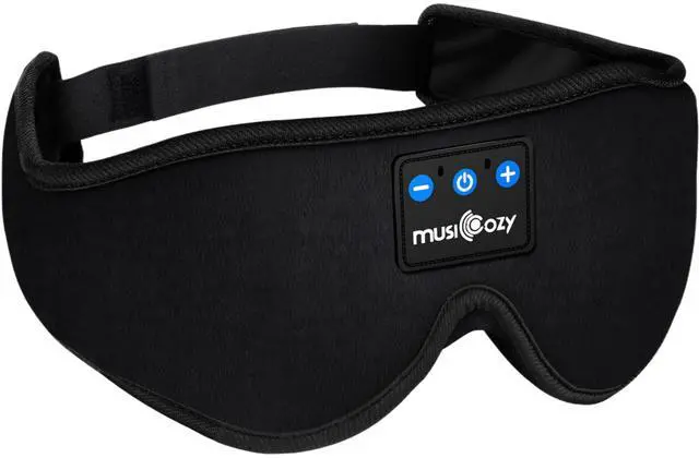 Alt view image 3 of 5 - MUSICOZY Sleep Headphones Bluetooth Headband Sleeping Headphones Eye Mask, Wireless Music Sleep Earbuds Earphones for Side Sleepers Men Women Travel Cool Tech Gadgets Unique Gifts, Pack of 2