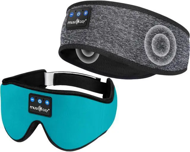 Main image of MUSICOZY Sleep Headphones Bluetooth 5.4 Sports Headband, Wireless Music Sleeping Headband Headphones Earbuds for Side Sleepers Workout Running Travel Yoga, Pack of 2