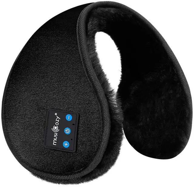 Alt view image 3 of 5 - MUSICOZY Ear Warmers Earmuffs Sleep Headphones Bluetooth Headband Eye Mask Sleeping Earbuds for Winter Side Sleepers Workout Running Insomnia Travel Yoga Office Cool Gadgets Tech Unique Gifts, 2 Pack