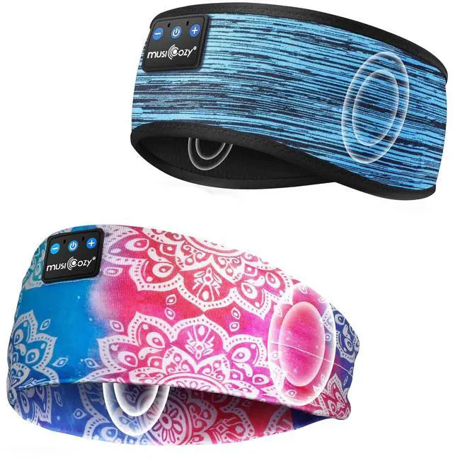 Main image of MUSICOZY Sleep Headphones Bluetooth 5.4 Headband, Sports Wireless Earphones Sweat Resistant Earbuds Sleeping Headphone with Ultra-Thin HD Stereo Speaker for Workout Running Cool Gadgets Unique Gifts