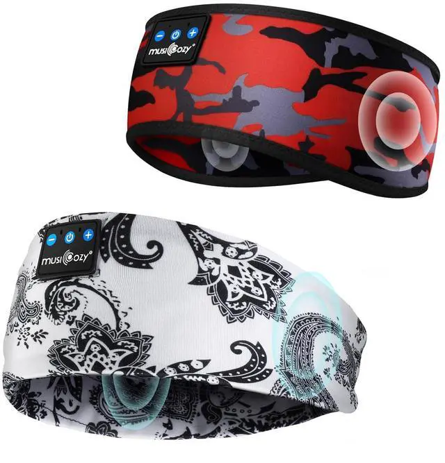 Main image of MUSICOZY Sleep Headphones Bluetooth 5.4 Headband, Sports Wireless Earphones Sweat Resistant Earbuds Sleeping Headphone with Ultra-Thin HD Stereo Speaker for Workout Running Cool Gadgets Unique Gifts