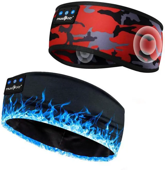 Main image of MUSICOZY Sleep Headphones Bluetooth 5.4 Headband, Sports Wireless Earphones Sweat Resistant Earbuds Sleeping Headphone with Ultra-Thin HD Stereo Speaker for Workout Running Cool Gadgets Unique Gifts