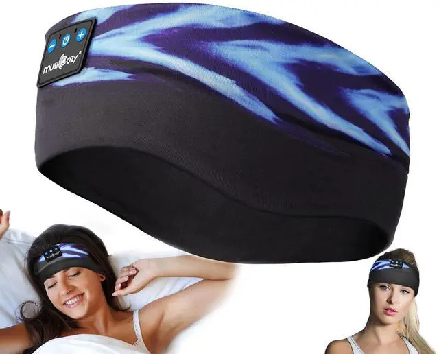 Alt view image 2 of 5 - MUSICOZY Sleep Headphones Bluetooth 5.4 Headband, Sports Wireless Earphones Sweat Resistant Earbuds Sleeping Headphone with Ultra-Thin HD Stereo Speaker for Workout Running Cool Gadgets Unique Gifts