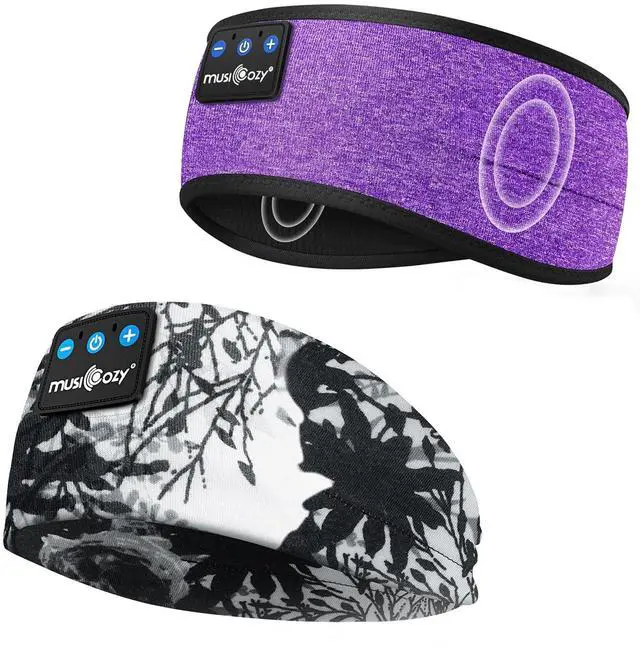 Main image of MUSICOZY Sleep Headphones Bluetooth 5.4 Headband, Sports Wireless Earphones Sweat Resistant Earbuds Sleeping Headphone with Ultra-Thin HD Stereo Speaker for Workout Running Cool Gadgets Unique Gifts