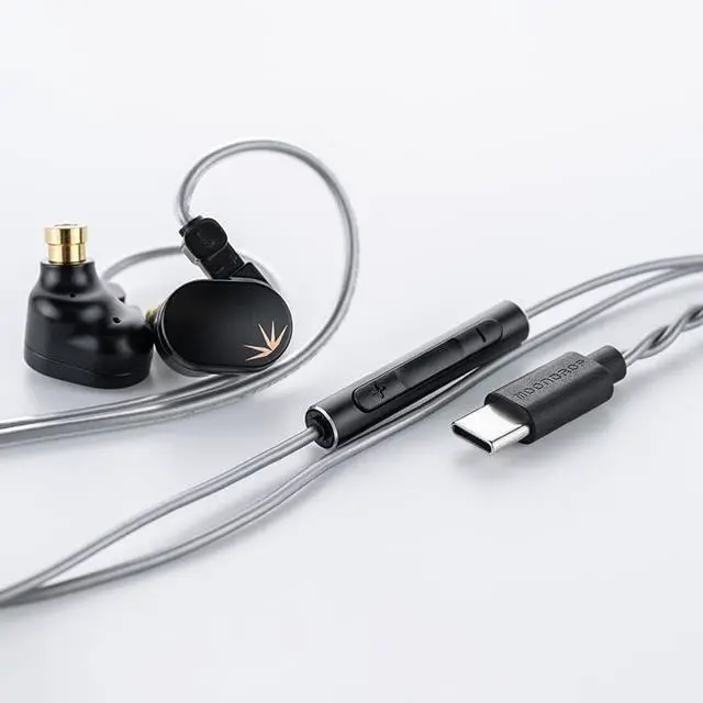 Alt view image 4 of 5 - Moondrop CHU II DSP Headphones High Performance Dynamic Driver USB-C in-Ear Monitors Type-C with Microphone Earphone