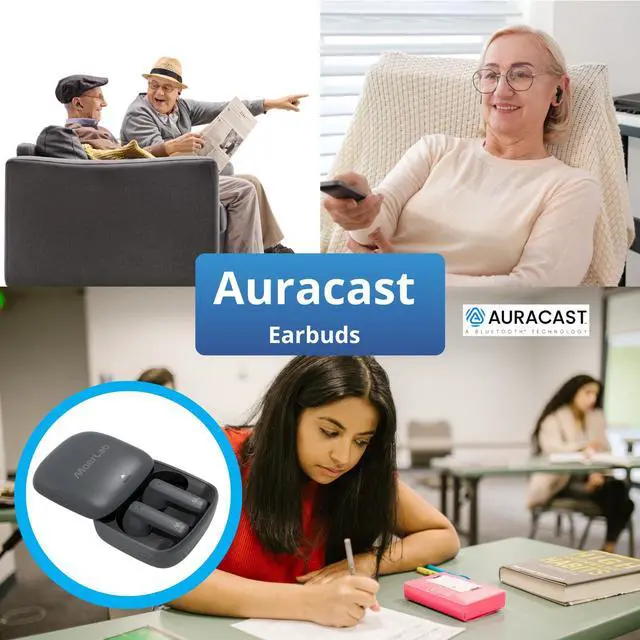 Alt view image 3 of 5 - Moerlab Auracast Solution Bundle Kit: 1 MoerDuo & 2 hearClear Earbuds Bundle-Seamless Bluetooth Auracast Audio for Enhanced Listening!