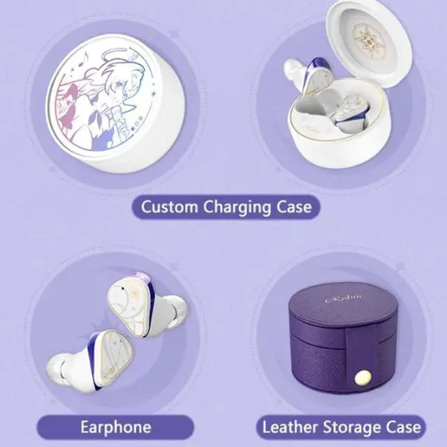 Alt view image 4 of 5 - Moondrop Robin Earphone Honkai Star Rail Robin's Earphones TWS Hybrid Dynamic Driver + Planar Driver ANC TWS Earphones (English Version)