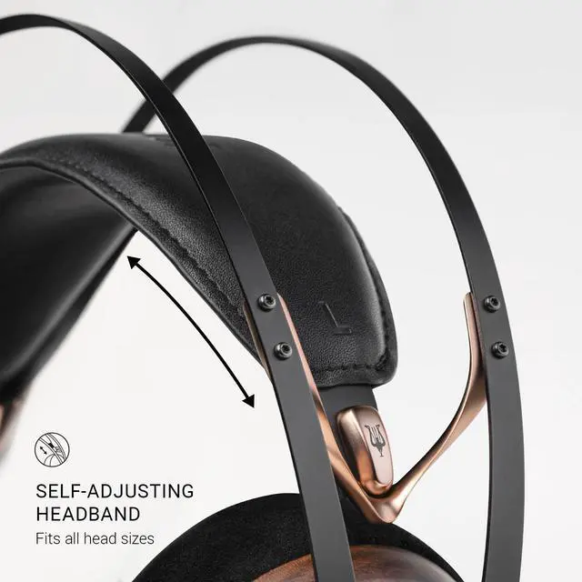 Alt view image 4 of 5 - MEZE AUDIO 109 PRO | Wired Over-The-Ear Walnut Wood Audiophile Open-Back Headphones | 50mm Dynamic Drivers | Low Impedance 40 Ohms | Cables and Carrying Pouch Included | 2-Year Warranty