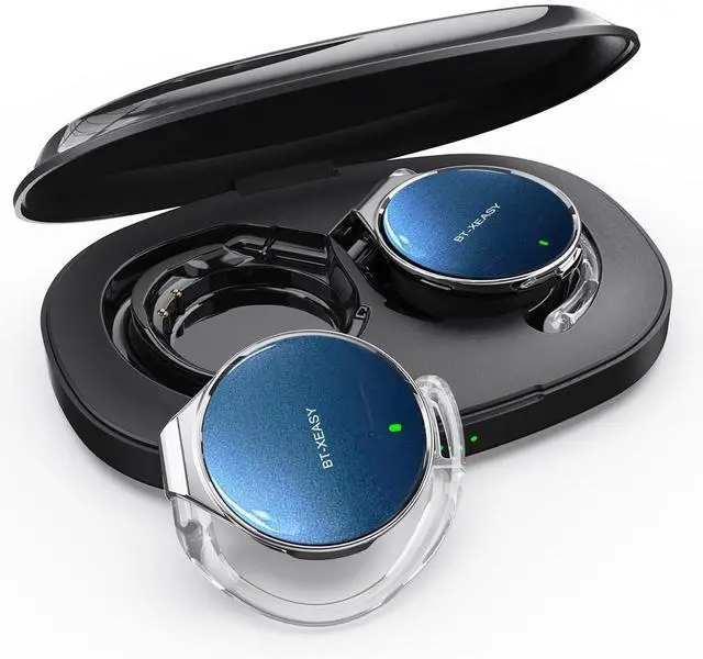 Main image of On Ear Headphones Bluetooth 5.4, Noise Cancelling Open Ear Headphones Wireless, Water-Drop Shaped Clip On Sport Headset Bluetooth with 4 Microphone, Comfort Fit Earphones with Long Battery Life