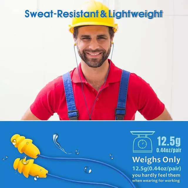 Alt view image 4 of 5 - MIPEACE Ear Plug Headphones for Work, Work Earbuds USB Type C Headphones Earphones for Industrial Safety Construction(Without Mic & Control)