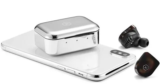 Alt view image 3 of 5 - Master & Dynamic MW07TS MW07 True Wireless Earphones - Bluetooth Enabled Noise Isolating Earbuds - Lightweight Quality Earbuds for Music, Tortoiseshell