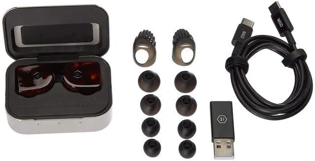 Alt view image 2 of 5 - Master & Dynamic MW07TS MW07 True Wireless Earphones - Bluetooth Enabled Noise Isolating Earbuds - Lightweight Quality Earbuds for Music, Tortoiseshell