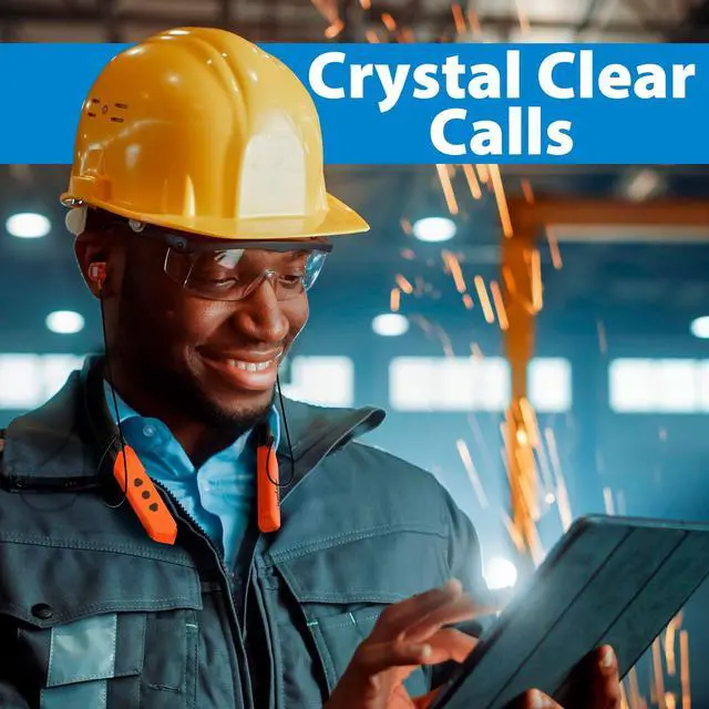 Alt view image 3 of 5 - MANHATTAN Bluetooth Wireless Neckband Headphones  Work Earbud Earphones with 15H Playtime, Noise-Isolating, IPX4 Water Resistant, Built-in Mic  for Work, Music, Calls  3 Yr Mfg Warranty -179829