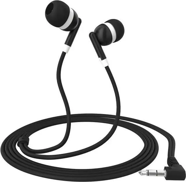 Alt view image 2 of 5 - Maeline Bulk Earbuds 40 Pack Stereo Headphones Ideal for K-12-College Classrooms, Library, Travel, Gym, Museum, 3.5mm Plug, Tangle-Free Wired Earbuds for Cellphone, Tablet, Computer, Multicolor