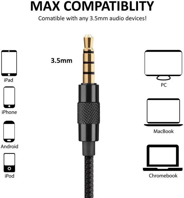 Alt view image 5 of 5 - LUDOS SPECTA Wired Earbuds in-Ear Headphones, 5 Years Warranty, Earphones with Microphone for Clear Calls, Noise Isolating, for iPhone, iPad, Samsung, Laptop, School Students, Kids, Women, Small Ears