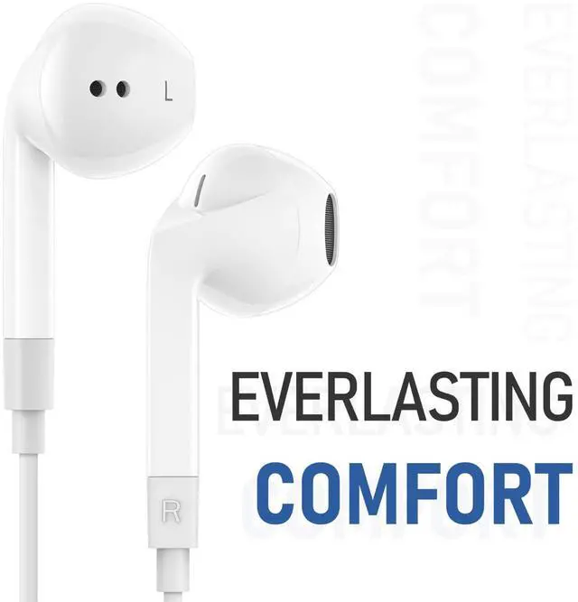 Alt view image 5 of 5 - LUDOS FEROX 3 Pack Wired Earbuds in-Ear Headphones, 5 Year Warranty, Earphones with Microphone, Noise Isolation for 3.5mm Jack Ear Buds for iPhone, Samsung, Computer, Laptop, Kids, School Students