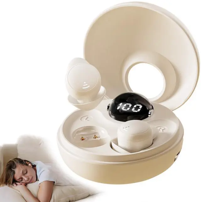 Main image of LOBKIN Ear Buds Sleep Headphones Sleep Earbuds for Side Sleepers Wireless Bluetooth 5.3 Mini Invisible Ultra-Light Earphones in Ear Headsets with Mic Noise Blocking Comfortable Fit for Sleep Workout